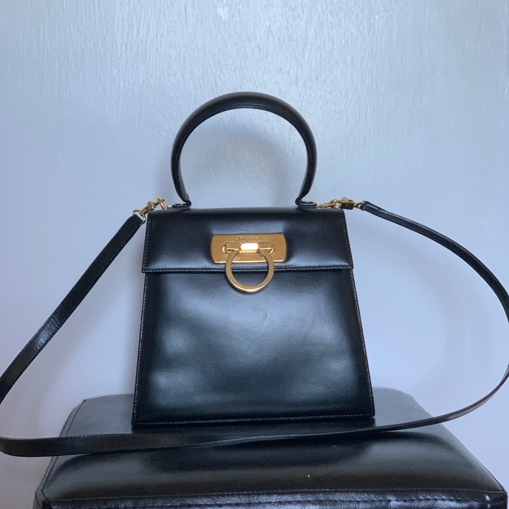 Authentic vintage Salvatore Ferragamo Mini Gancini
